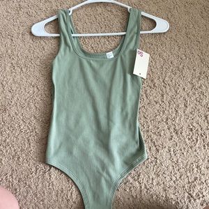 Thong ribbed bodysuit